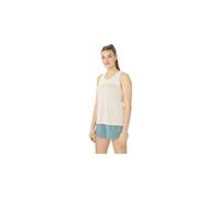 Debardeur asics race beige femme