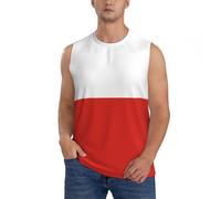 Débardeur athlétique pour homme, imprimé drapeau du Chili sans manches, t-shirts d'entraînement en maille respirante à séchage rapide, Noir , S