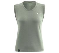 Salewa Eagle Minilogo Alpine Merino Sleeveless T-shirt Gris XL Femme
