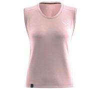Salewa Eagle Minilogo Alpine Merino Sleeveless T-shirt Rose XL Femme