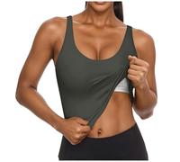 Debardeur avec Soutien Gorge Integre Sport - Débardeurs D'entraînement - Haut De Yoga - Débardeur D'entraînement - Camisole avec Bretelles Réglables - Débardeur De Course - Haut Spaghetti