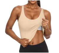 Debardeur avec Soutien Gorge Integre Sport - Débardeurs D'entraînement - Haut De Yoga - Débardeur D'entraînement - Camisole avec Bretelles Réglables - Débardeur De Course - Haut Spaghetti