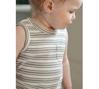 VERTBAUDET Débardeur bébé garçon rayé Coton Bio rayé Blanc 9M(71CM)