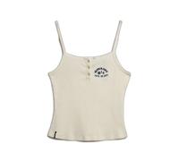 Débardeur brodé à boutons femme Superdry Athletics Essentials Blanc M