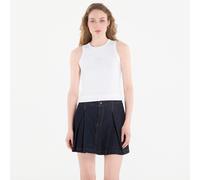 Débardeur Calvin Klein Jeans Sl 2X2 Baby Rib Logo Crew Tank Bright White L