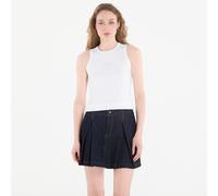Débardeur Calvin Klein Jeans Sl 2X2 Baby Rib Logo Crew Tank Bright White S