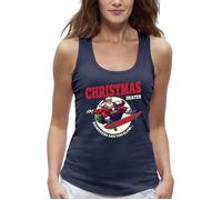 Débardeur Christmas skater - Pere Noel sur un skateboard - PIXEL EVOLUTION - Femme XL