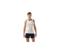 Debardeur compressport performance blanc marron homme