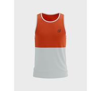 Compressport - Performance Singlet - T-shirt de running - L - tigerlily / star white