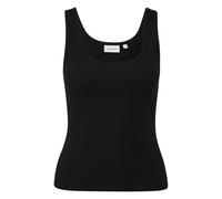 Débardeur côtelé à col V et coupe Slim Fit femme COMMA Noir 46