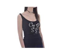 Débardeur cotelé à logo strassé - Guess jeans - Femme XS