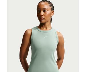 Débardeur côtelé ajusté Nike pour femme Steam/Blanc XL (FR 50-52)