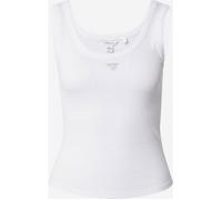 Guess Triangle Bling Rib Sleeveless T-shirt Blanc XL Femme
