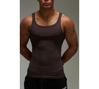 Débardeur côtelé de sport - MAN Active homme - brun - L, brun