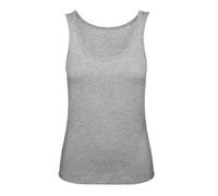 Débardeur coton organique peigné femme - TW073 - gris - Coupe slim - Style urbain décontracté XS