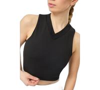 Débardeur court col V femme Mandala Noir XL