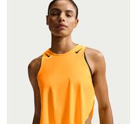 Débardeur court de running Dri-FIT ADV Nike AeroSwift pour femme Laser Orange/Noir XS (FR 34-36)