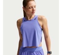 Débardeur court de running Dri-FIT ADV Nike AeroSwift pour femme Sapphire/Noir L (FR 46-48)