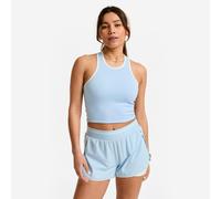 Débardeur court dos nageur femme, bleu clair