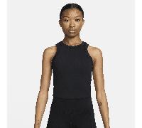 Débardeur court Dri-FIT Nike One Fitted pour femme Noir/Noir XXL Tall