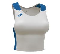 Débardeur court femme Joma Record II Blanc S
