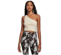 Débardeur court femme - URBAN CLASSICS - Asymmetric - Beige - Ajusté - Confortable S