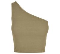Débardeur court femme Urban Classics Asymmetric GT Vert 4XL