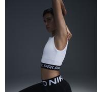 Débardeur court Nike Pro Dri-FIT pour femme Blanc/Noir S (FR 38-40)