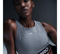 Nike Shirt Pro DF 365 Crop Tank, Smoke Grey/HTR/White, FZ3615-084, 2XS