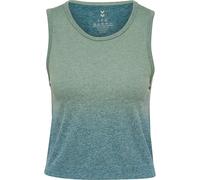 Hummel Haut Yoga Seamless Gradient Crop sans manches Vert L Femme