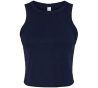 Débardeur Court Sans Manches Racer Back Bella Canvas Micro Rib T-Shirt Femme