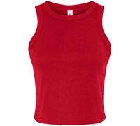 Débardeur Court Sans Manches Racer Back Bella Canvas Micro Rib T-Shirt Femme