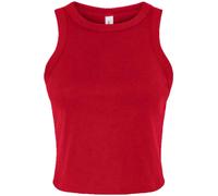 Débardeur Court Sans Manches Racer Back Bella Canvas Micro Rib T-Shirt Femme
