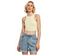 Débardeur court - URBAN CLASSICS - Ladies Cropped Rib Top - Jaune - Ajustée - Confortable XL