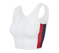 Débardeur court zippé à rayures latérales pour femme - Urban Classics XS