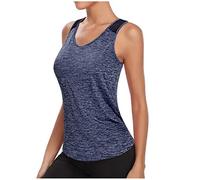 DéBardeur Croc Top Femme - Femmes mignon Yoga entraînement maille chemises Activewear Sexy dos ouvert sport débardeurs Hauts Et Chemisiers Manches Longues