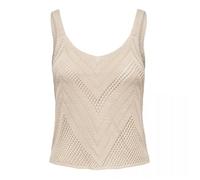 Débardeur crochet sm jdysun tank top 15226348 Femme JDY - Blanc ecru - Beige - Femme - Adulte M