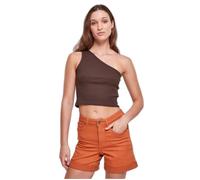 Débardeur crop asymétrique femme Urban Classics - marron - S XL