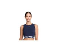 Debardeur crop nike pro bleu femme
