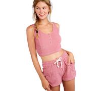 Débardeur crop top femme Banana Moon Cleon Palmas Rose M