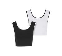 Débardeur cropped femme Urban Classics Contrast Noir 3XL