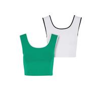 Débardeur cropped femme Urban Classics Contrast Vert 5XL