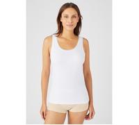 Débardeur - Damart - Débardeur en coton peigné extensible Essential - Blanc 46/48