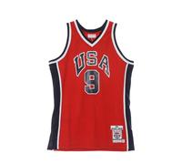 Debardeur de basket-ball pour hommes, maillot authentique de la NBA, Hardwood Classics No 9, Michael Jordan 1984, equipe americaine RED L