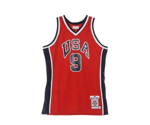 Debardeur de basket-ball pour hommes, maillot authentique de la NBA, Hardwood Classics No 9, Michael Jordan 1984, equipe americaine RED S