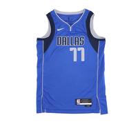 Debardeur de basket-ball pour hommes NBA Icon Edition 22 Dri-fit Swingman Jersey No 77 Luka Doncic Dalmav Game Royal GAME ROYAL 2XL
