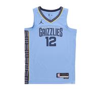 Debardeur de basket-ball pour hommes NBA Statement Edition 22 Dri-fit Swingman Jersey No 12 Ja Morant Memgri Bleu clair LIGHT BLUE XL