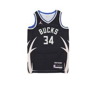 Debardeur de basket-ball pour hommes NBA Statement Edition 22 Dri-fit Swingman Jersey No 34 Giannis Antetokounmpo Milbuc Noir BLACK XL