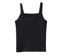 Débardeur de corps pour enfants, maillot de corps doux pour garçons et filles, débardeurs en tricot côtelé, Noir , 3-4 ans