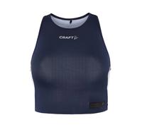 Débardeur de course pour femmes Craft PRO Hypervent Cropped bleu foncé M